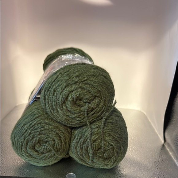 Red Heart Green Yarn Bundle No Dye Lot Color is Medium Thyme - Picture 1 of 3